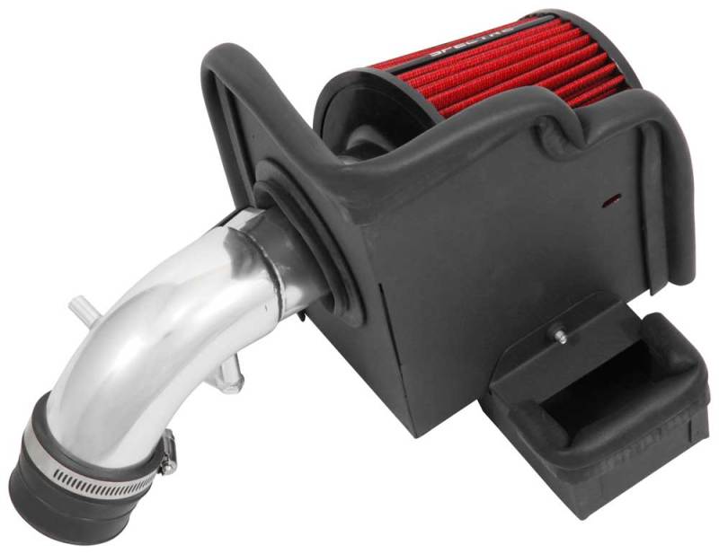 Spectre 08-16 Ford Fiesta 1.6L Air Intake Kit - Polished w/Red Filter Cold Air Intakes Spectre