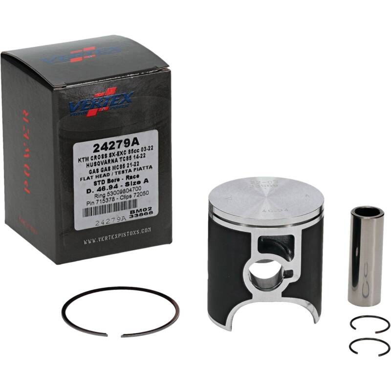 Vertex Piston 09-24 KTM 85 SX 85cc Cast Race Piston Kit Piston Sets - Powersports Vertex Pistons