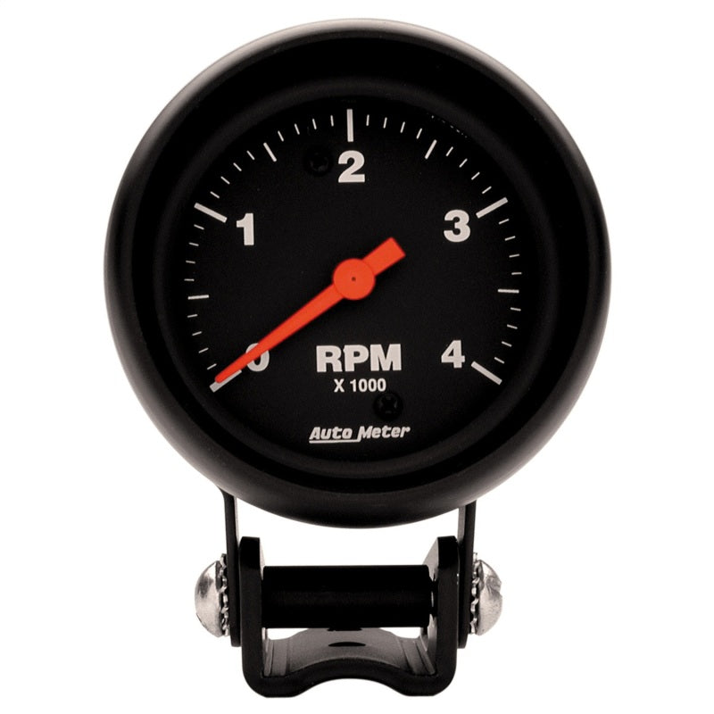 Autometer Z-Series 2-5/8in 4K RPM Pedestal Tachometer Gauge Gauges AutoMeter