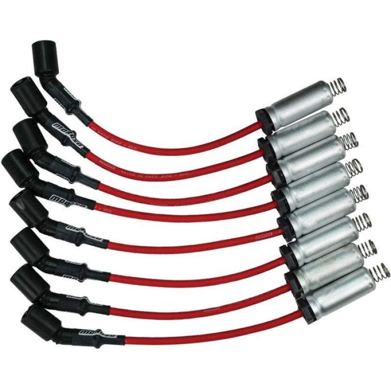 Moroso GM LS Ignition Wire Set - Ultra 40 - Unsleeved - Coil-On - 12in Wire - Red Spark Plug Wire Sets Moroso