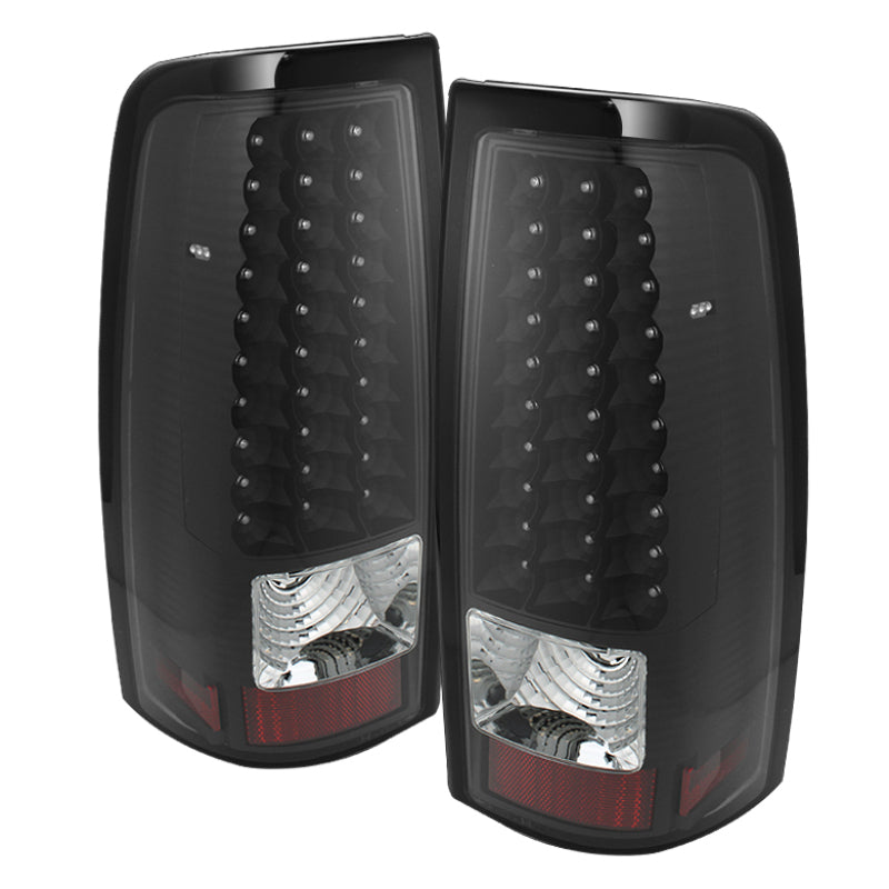 xTune 03-06 Silverado 1500/2500 (Will Not Fit Stepside) LED Tail Lights Black ALT-ON-CS03-LED-BK Tail Lights SPYDER