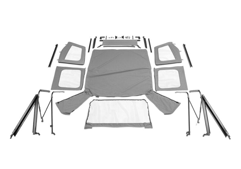 Rampage 1976-1983 Jeep CJ5 Complete Top - Grey Denim Soft Tops Rampage