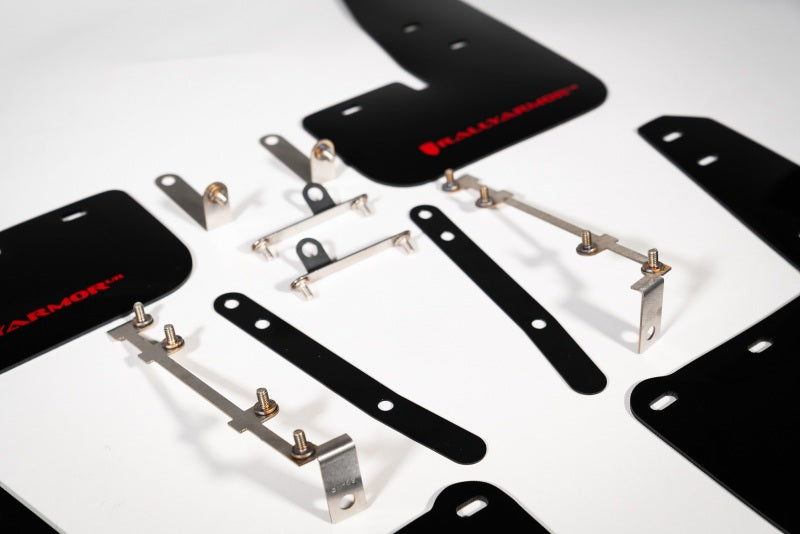 Rally Armor 23-25 Toyota GR Corolla Black UR Mud Flap w/Red Logo Mud Flaps Rally Armor