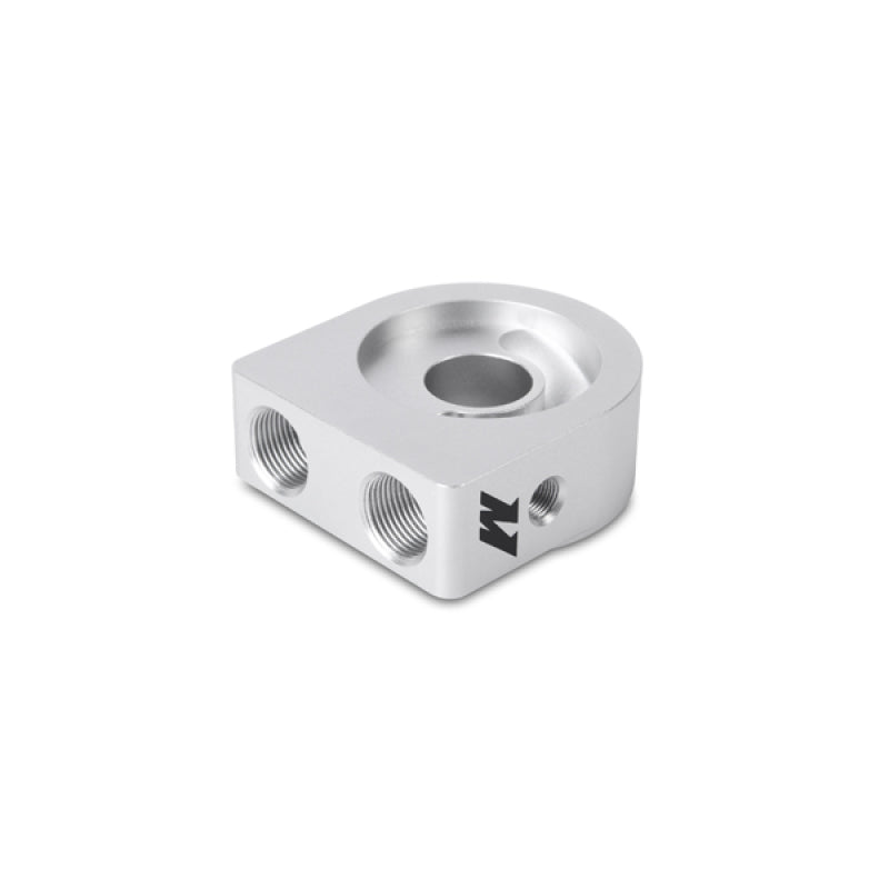Mishimoto Silver M20 Oil Sandwich Plate Oil Filter Blocks Mishimoto