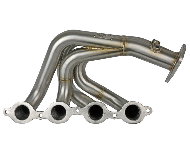 aFe Twisted 304SS Header 2020 Chevy Corvette (C8) 6.2L V8 - Brushed Headers & Manifolds aFe