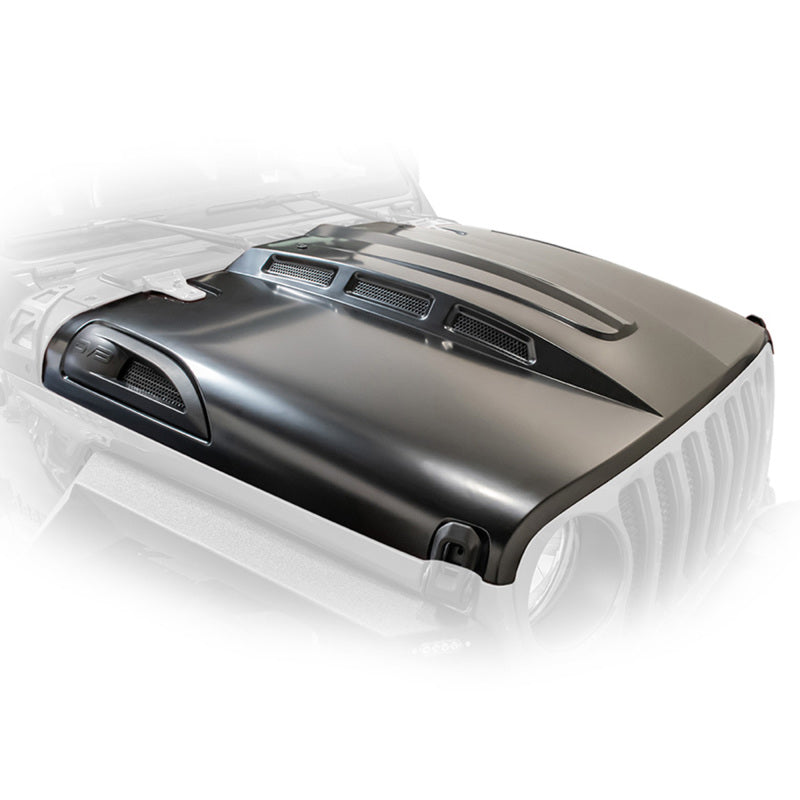 DV8 Offroad 18+ Jeep JL Heat Dispersion Hood - Primer Black Hoods DV8 Offroad