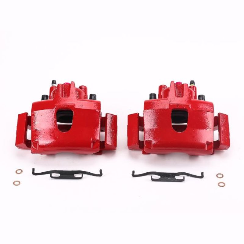 Power Stop 01-07 Chrysler Town & Country Front Red Calipers w/Brackets - Pair Brake Calipers - Perf PowerStop