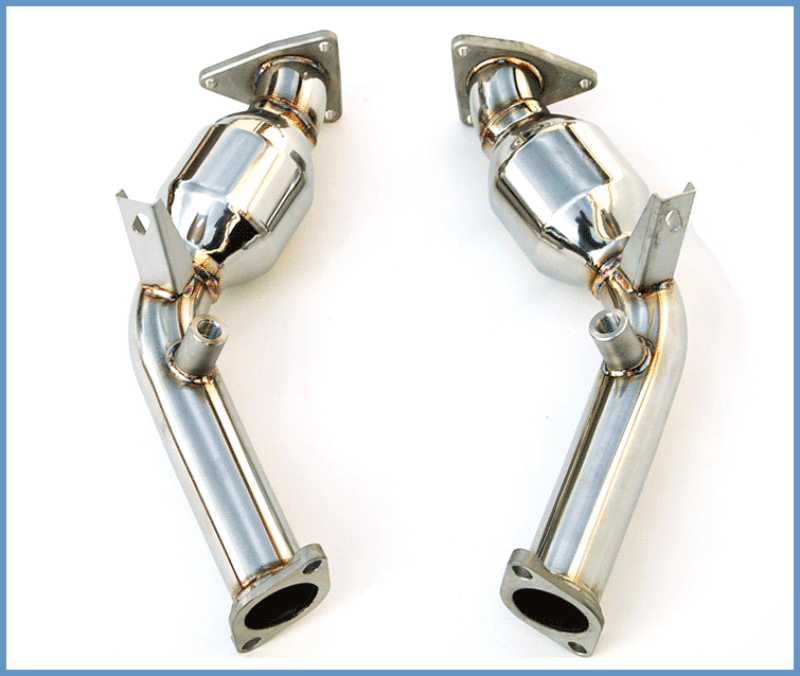 Invidia 09+ Nissan 370Z / Infiniti G37 60mm High Flow Cat w/ Bracket Connecting Pipes Invidia