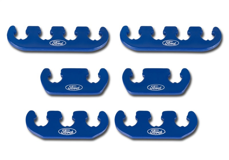 Ford Racing Wire Dividers 4 to 3 to 2 - Blue w/ White Ford Logo Hardware Kits - Other Ford Racing