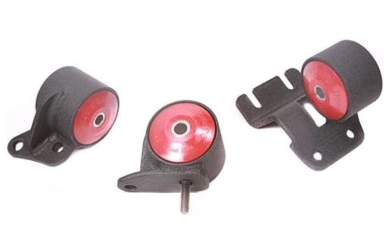 Innovative 90-93 Integra B-Series Black Steel Mounts 75A Bushings (Auto Trans Hydro) Engine Mounts Innovative Mounts