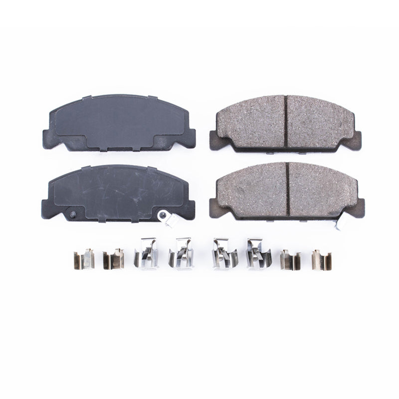 Power Stop 90-00 Honda Civic Front Z17 Evolution Ceramic Brake Pads w/Hardware Brake Pads - OE PowerStop
