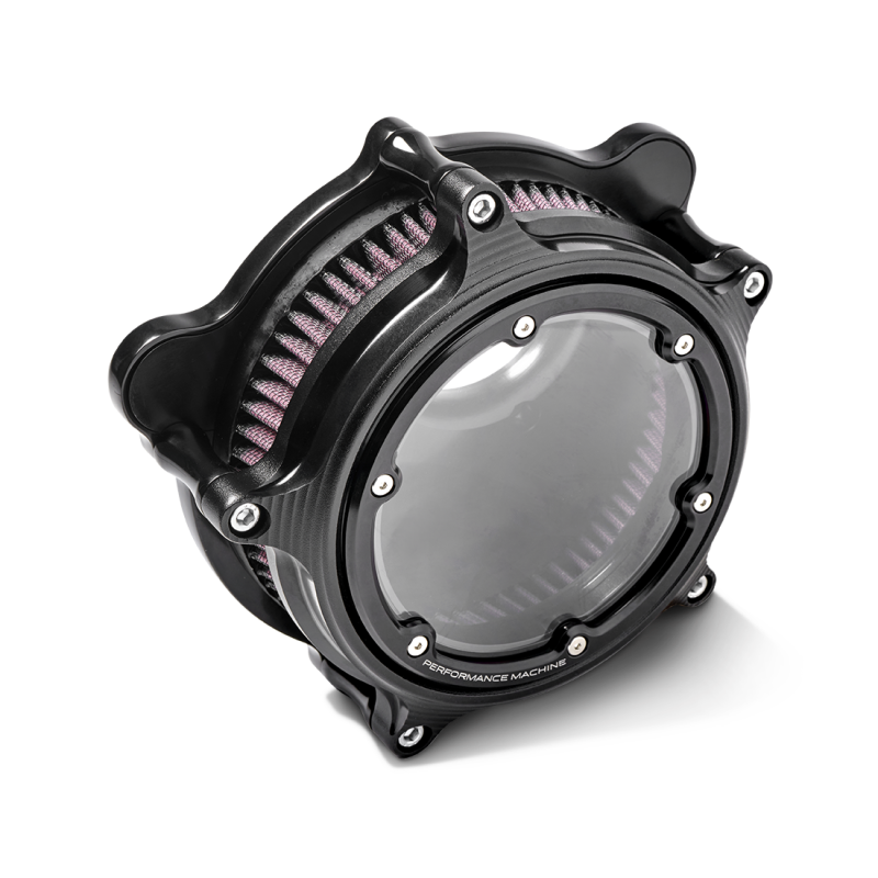 Performance Machine Vision Air Cleaner W/Bezel - Black Ops Air Filters - Direct Fit Performance Machine