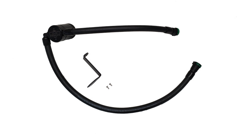 J&amp;L 23-26 Ford F-250/F-350 6.8L;7.3L Oil Separator 3.0 Passenger Side - Black Anodized Oil Separators J&L