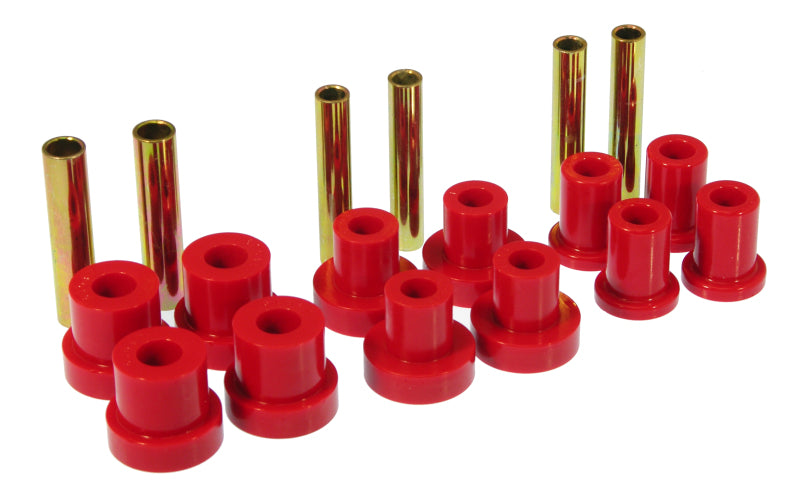 Prothane GM Front Spring & Shackle Bushings - Red Bushing Kits Prothane