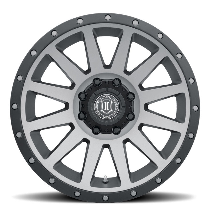 ICON Compression 20x10 8x170 -19mm Offset 4.75in BS 125mm Bore Titanium Wheel Wheels - Cast ICON