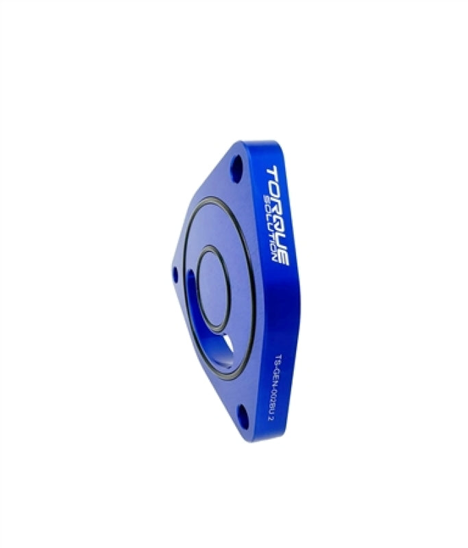 Torque Solution V2 Blow Off BOV Sound Plate (Blue) - Multiple Applications Blow Off Valves Torque Solution