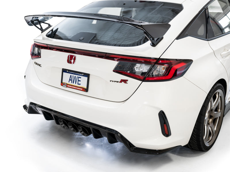 AWE Tuning 2023 Honda Civic Type R FL5 Touring Edition Exhaust w/ Triple Diamond Black Tips Catback AWE Tuning