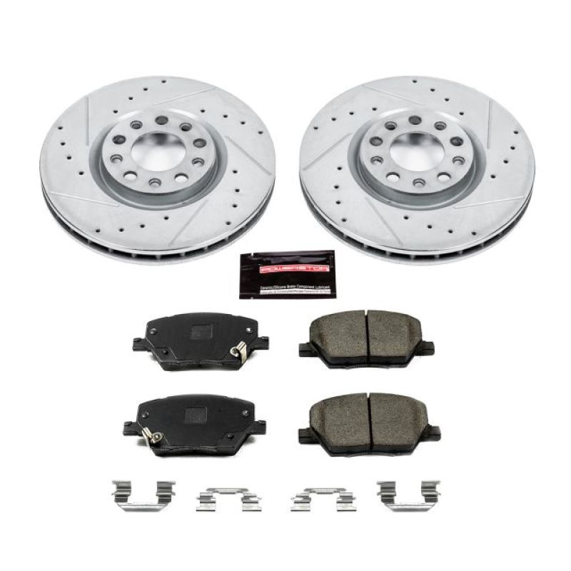 Power Stop 16-18 Fiat 500X Front Z23 Evolution Sport Brake Kit Brake Kits - Performance D&S PowerStop