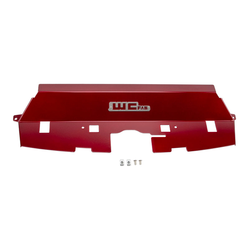 Wehrli 13-18 Cummins Fabricated Aluminum Radiator Cover - WCFab Red Radiator Shrouds Wehrli