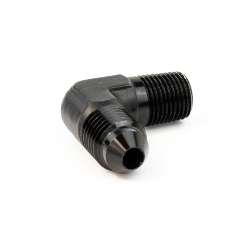 Snow Performance 1/8in NPT to 4AN Elbow Water Fitting (Black) Fittings Snow Performance