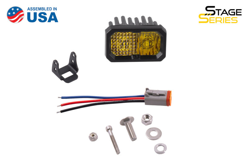 Diode Dynamics Stage Series 2 In LED Pod Pro - Yellow Spot Standard ABL Each Light Accessories and Wiring Diode Dynamics