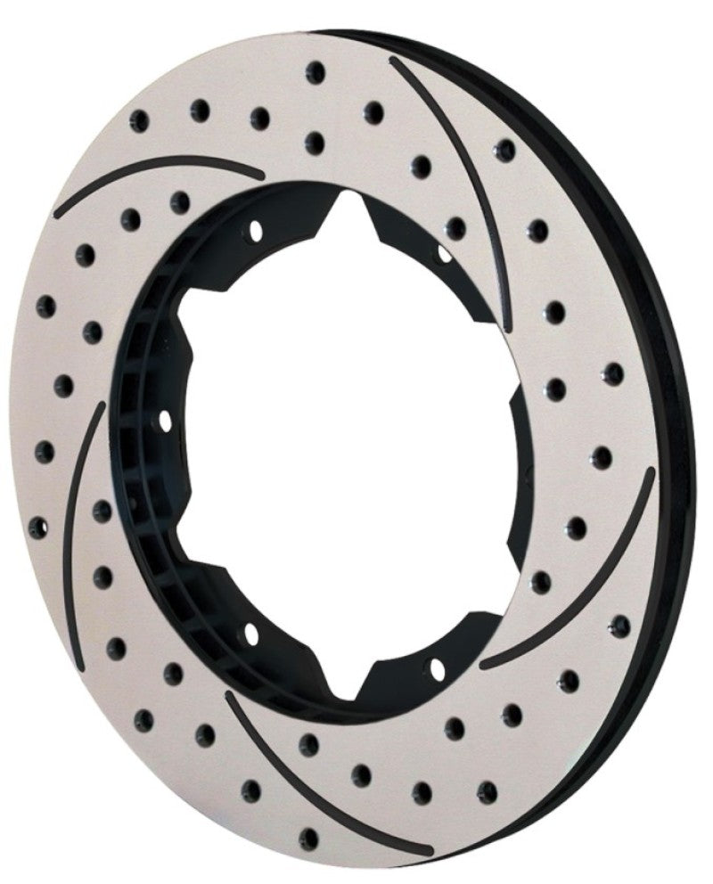 Wilwood Rotor-UL30 Iron LH-SRP BLK Drl 11.00 x .810 - 6 on 6.25in Brake Rotors - 2 Piece Wilwood