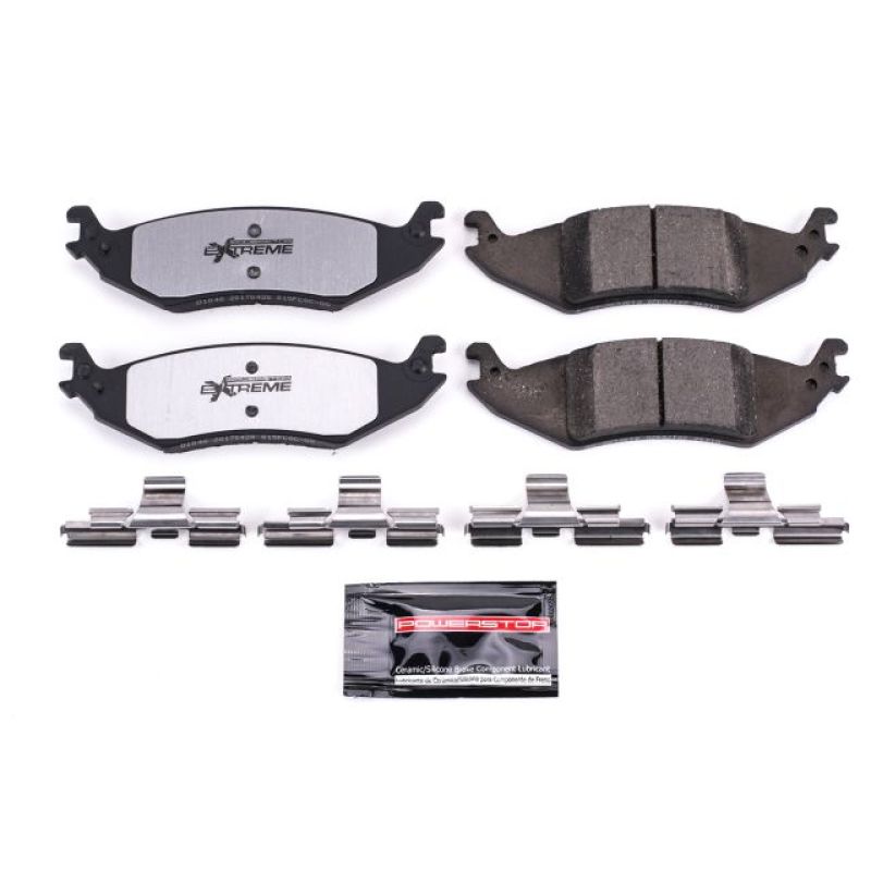 Power Stop 04-07 Ford E-150 Rear Z36 Truck & Tow Brake Pads w/Hardware Brake Pads - Performance PowerStop