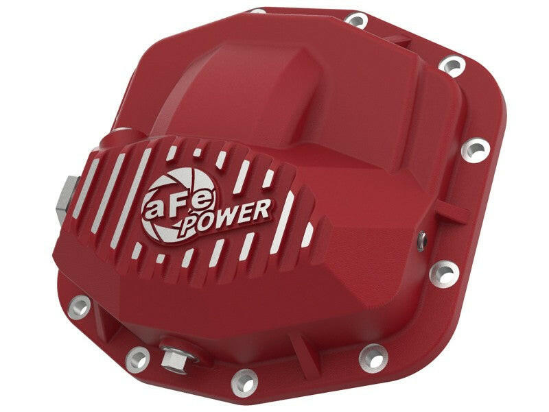 aFe Power Pro Series Front Differential Cover Red w/Machined Fins 18-19 Jeep JL (Dana M210) Diff Covers aFe