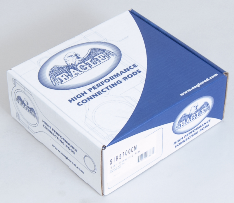 Eagle Chevrolet SB 5.700in 5.700in 5140 Steel 3/8in ARP8740 Bolts I-Beam Connecting Rods - Set of 8 Connecting Rods - 8Cyl Eagle