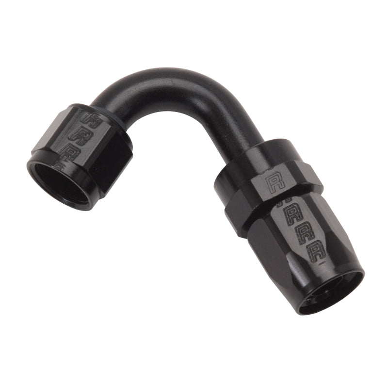Russell Performance -8 AN Black 120 Degree Full Flow Swivel Hose End Fittings Russell