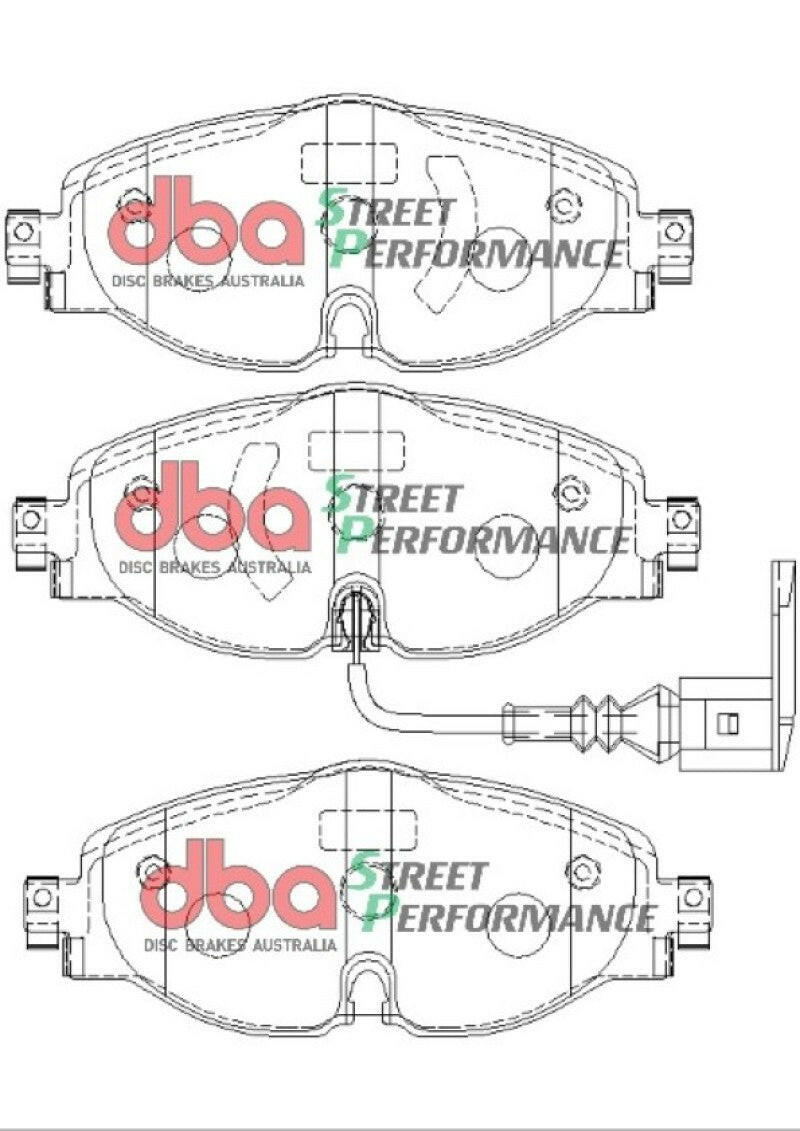 DBA 15-19 Audi A3 (w/288mm Front Rotor) SP Performance Front Brake Pads Brake Pads - Performance DBA