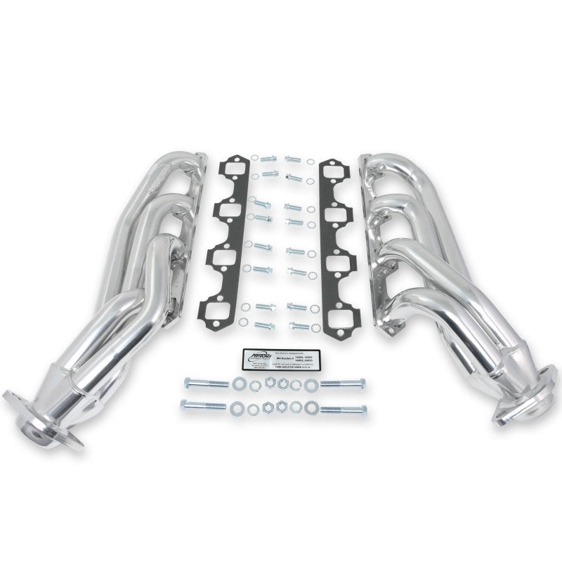 JBA 65-73 Ford Mustang 260-302 SBF 1-5/8in Primary Silver Ctd Mid Length Header Headers & Manifolds JBA