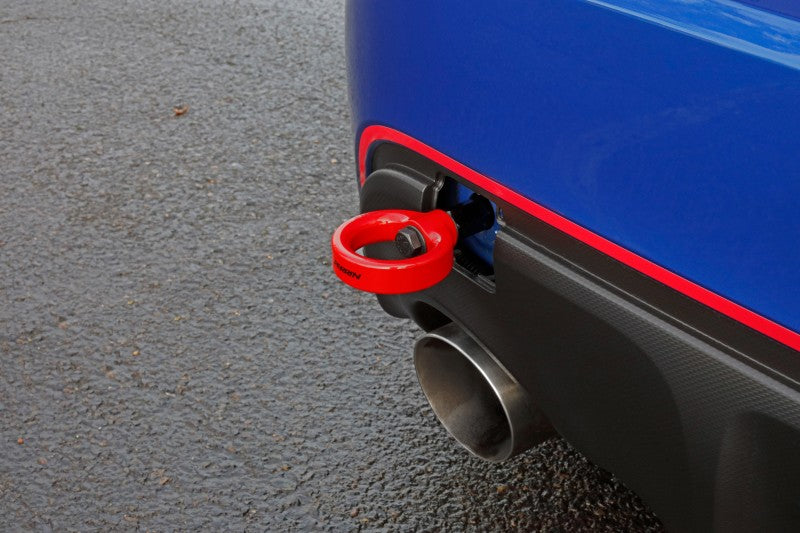 PERRIN 13-25 Subaru BRZ / 13-20 Scion FRS & Toyota 86 / 22-25 GR86 Tow Hook Kit (Rear) - Red Tow Hooks Perrin Performance