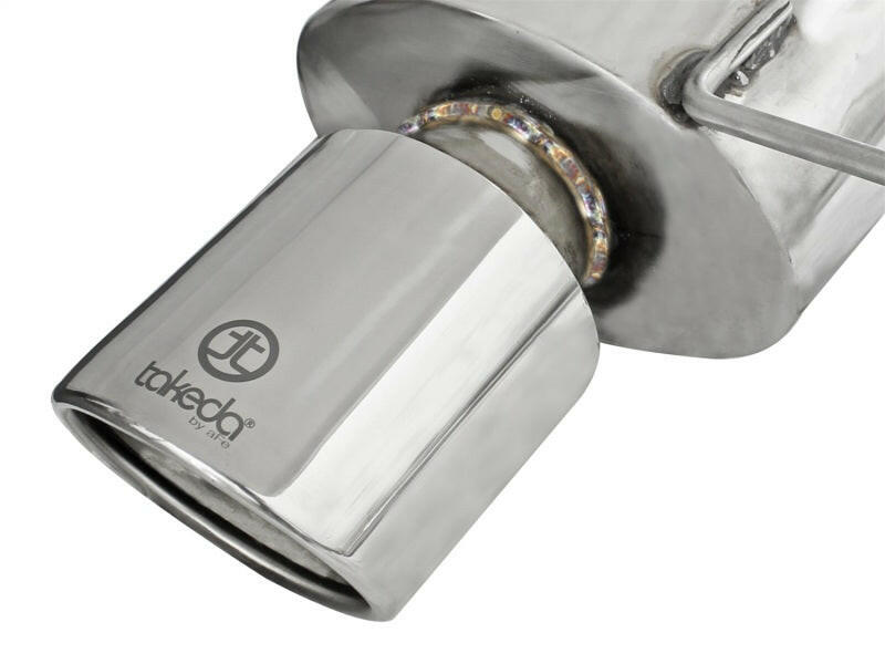 aFe Takeda Exhaust 2.25in to 2in Dia 304SS Cat-Back w/Polished Tips 08-12 Honda Accord Coupe V6 3.5L Catback aFe