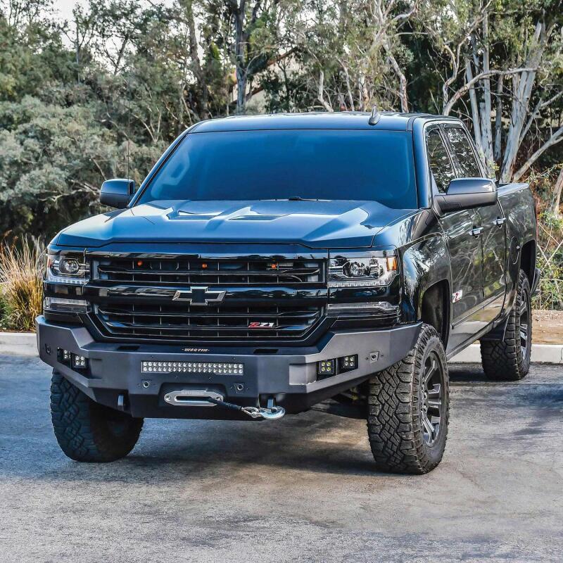 Westin 15-19 Chevrolet Silverado 2500/3500 Pro-Series Front Bumper - Textured Black Bumpers - Steel Westin