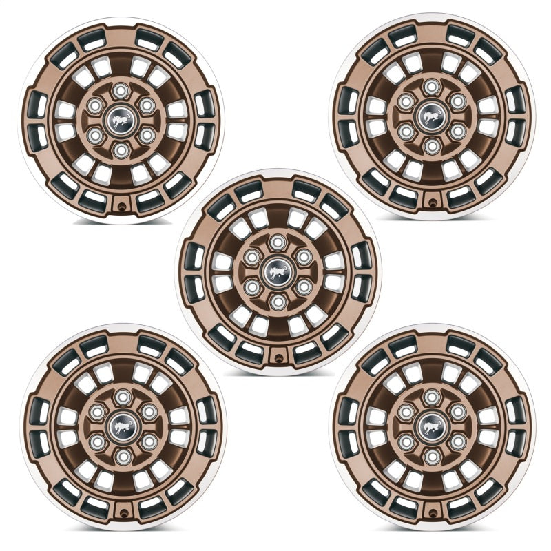 Ford Racing 21-23 Bronco 17x8.5 Wheel Kit - Sinister Bronze Wheels - Cast Ford Racing