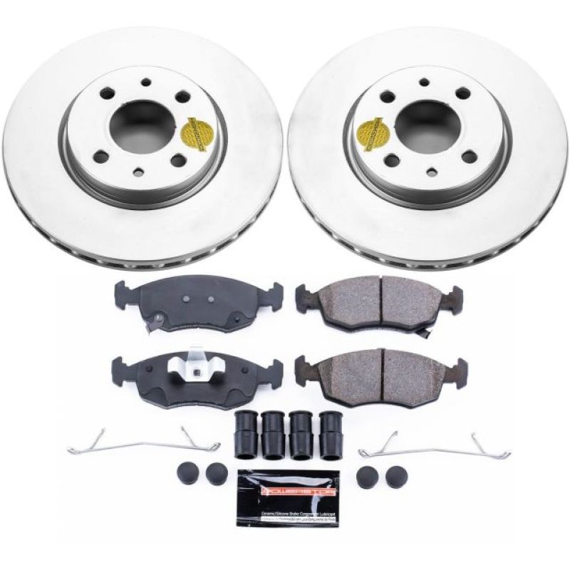 Power Stop 12-18 Fiat 500 Front Z23 Evolution Sport Coated Brake Kit Brake Kits - Performance D&S PowerStop