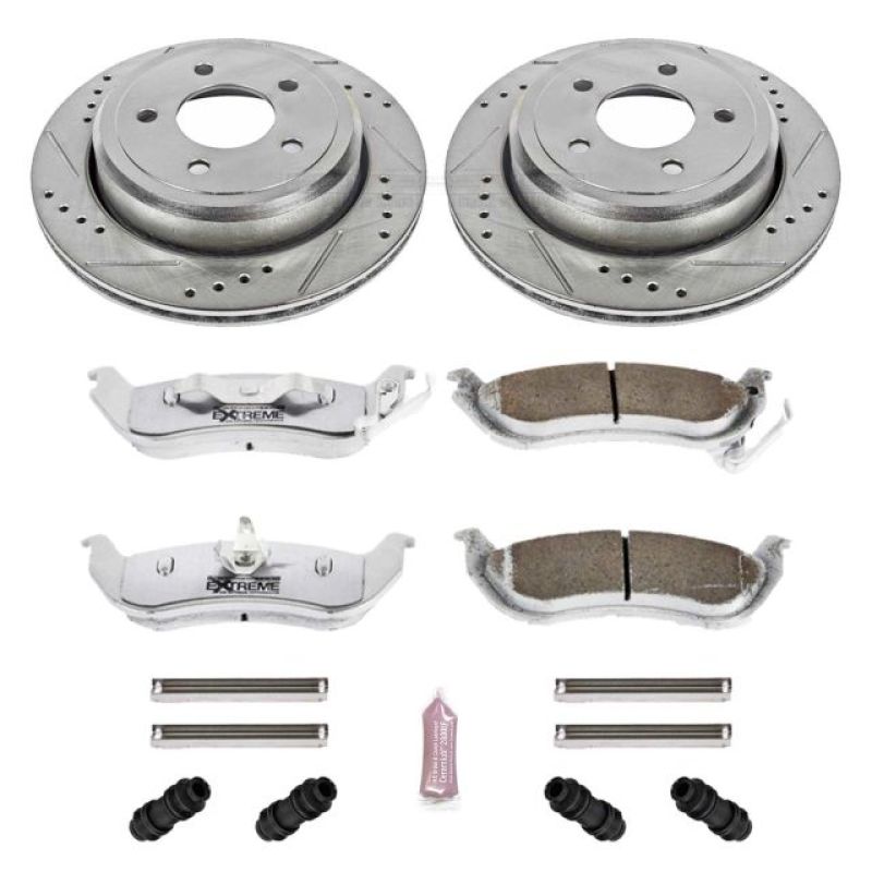 Power Stop 03-11 Ford Crown Victoria Rear Z26 Street Warrior Brake Kit Brake Kits - Performance D&S PowerStop