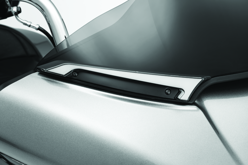 Kuryakyn Tracer Windshield Trim Lights Black Exterior Trim Kuryakyn