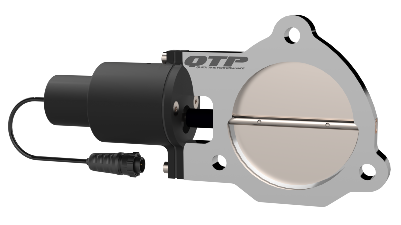 QTP 3.5in Bolt-On QTEC Electric Cutout Valve - Single Exhaust Cutouts QTP