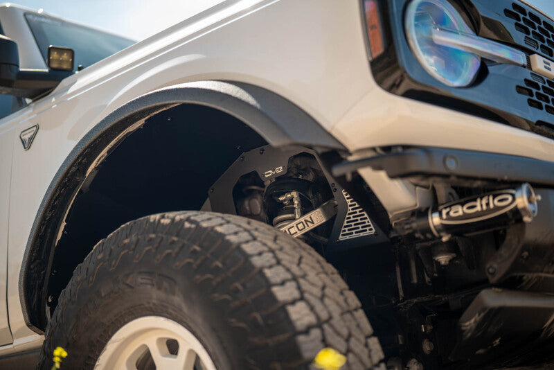 DV8 Offroad 21-25 Ford Bronco Addictive Desert Designs Front Inner Fender Liners Wheel Well Liners DV8 Offroad