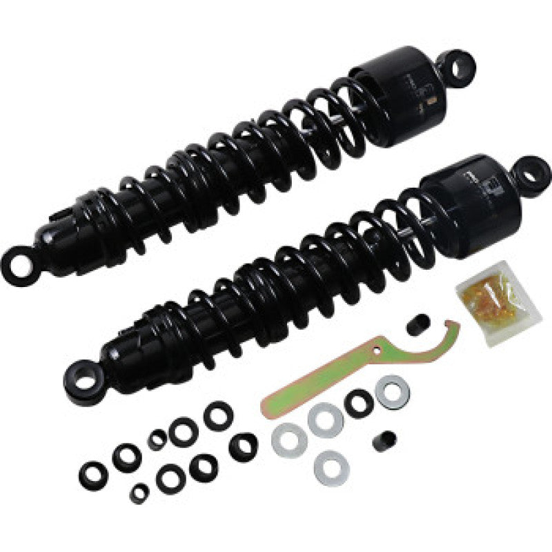 Progressive Harley 413 Series Shocks 15.0in - Black Shocks and Struts Progressive