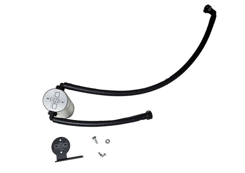 J&amp;L 20-25 Chevrolet Corvette 6.2L LT2 Targa Top Passenger Side Oil Separator 3.0 - Clear Anodize Oil Separators J&L