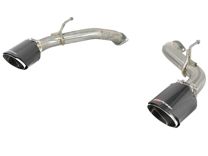 aFe Takeda 2.5in 304 SS Axle-Back Exhaust w/ Carbon Fiber Tips 16-19 Infiniti Q50 V6-3.0L (tt) Axle Back aFe