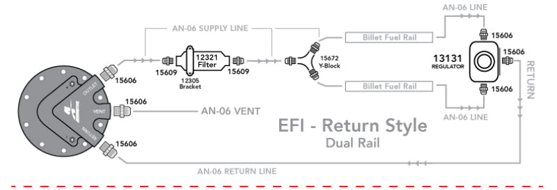 Aeromotive Phantom 340 Fuel System - Return Style w/Y-Block Fuel Systems Aeromotive