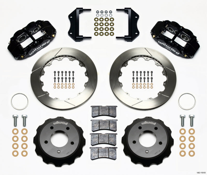 Wilwood Narrow Superlite 6R Front Hat Kit 12.88in 84-87 Corvette C4 Big Brake Kits Wilwood