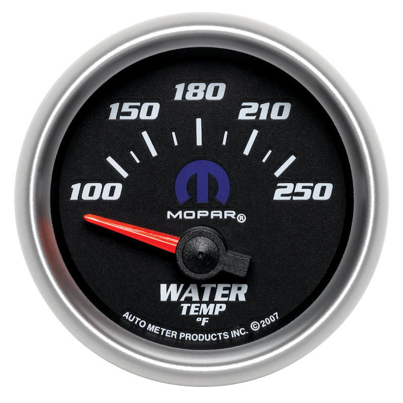 Autometer Mopar 52.4mm SSE 100-250 Degree F Water Temperature Gauge Gauges AutoMeter