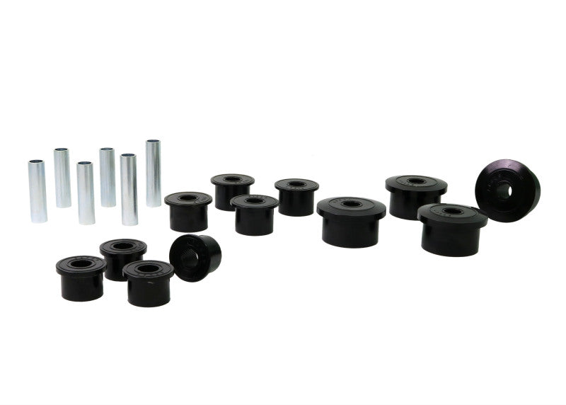Whiteline 1986-1999 Jeep Cherokee Spring - Eye Front/Rear And Shackle Bushing Spring Insulators Whiteline