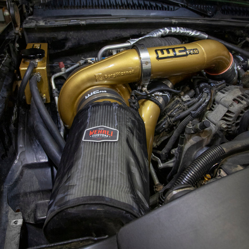 Wehrli 01-04 Duramax LB7 Twin Turbo Kit S400/Stock - Gun Metal Turbo Kits Wehrli