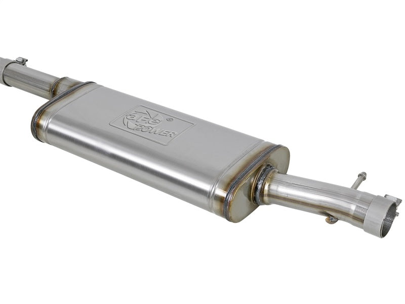 aFe Rebel Series Cat-Back 2.5in Dual Center Exit SS Exhaust w/ Black Tips 07-14 Jeep Wrangler V6 Catback aFe